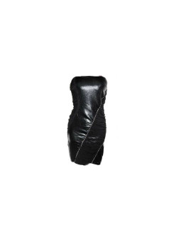 VESTIDO MINI NEGRO AJUSTADO