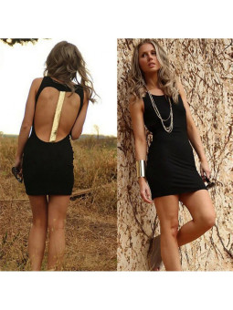 VESTIDO MINI NEGRO