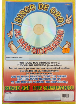 DISCO DE ORO AL MAS...