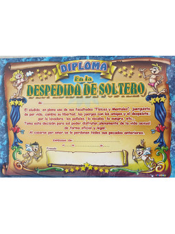 DIPLOMA EN LA DESPEDIDA DE...