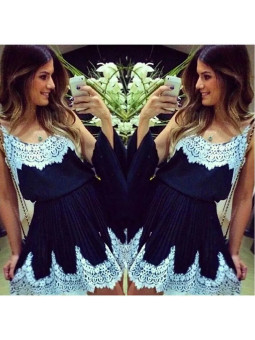 VESTIDO NEGRO Y BLANCO